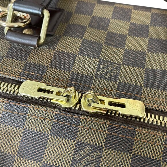 LOUIS VUITTON Grimaud Damier Ebene Travel Tote Square Travel Suitcase Gym Duffle - Picture 10 of 16